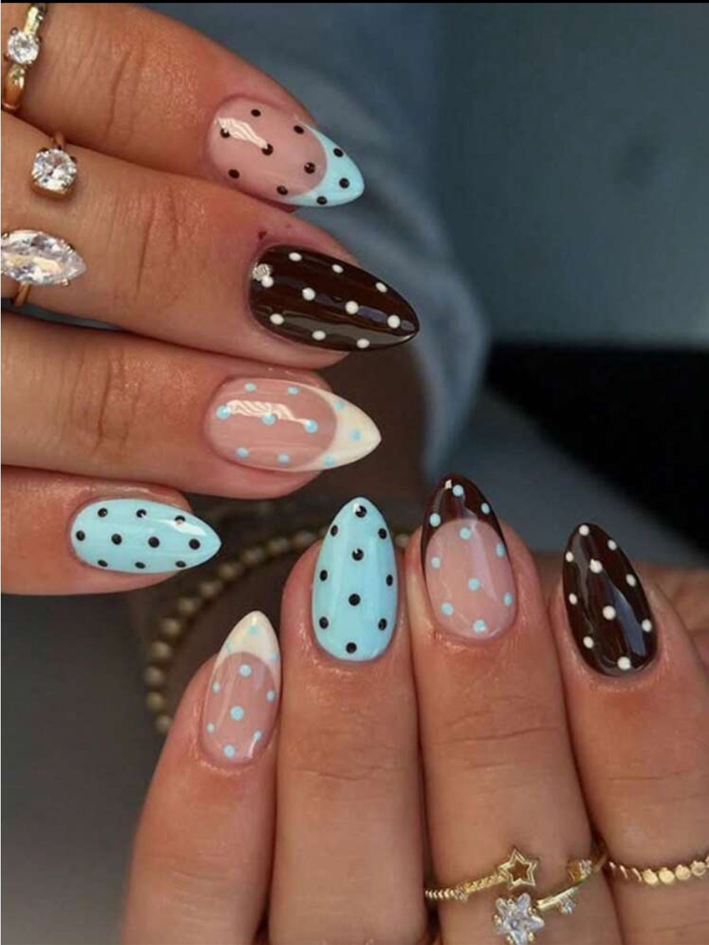 Polka Dot Press-On Nails NEW 🏷️